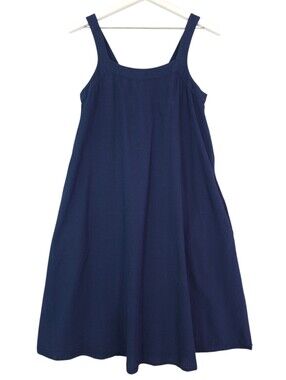 Bridge & Burn Navy Blue Sleeveless A-Line Tank Shift Dress with Pockets